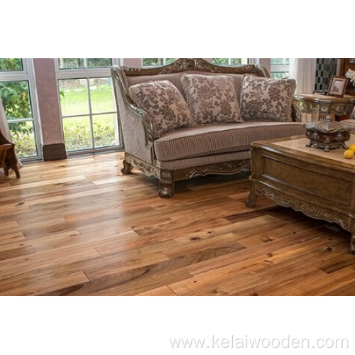 Natural color small leaf acacia solid wood flooring